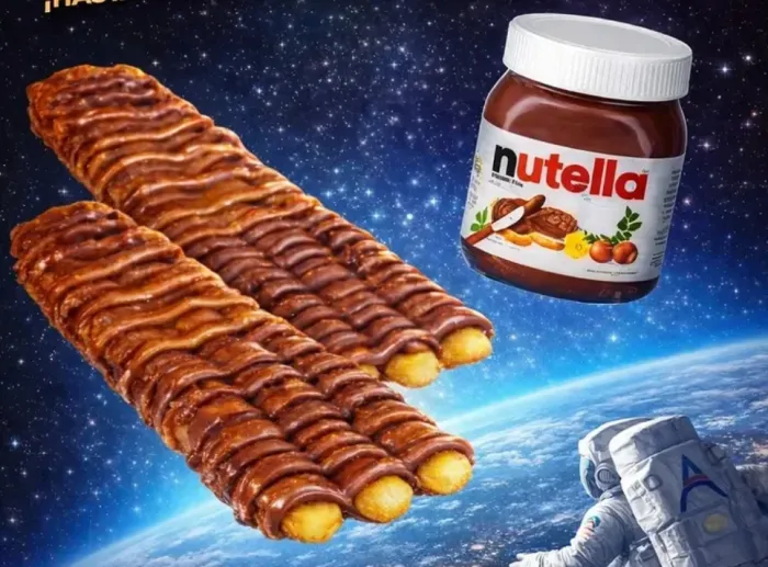 Churro XL con Nutella y Dulce De Leche, por unidad 2