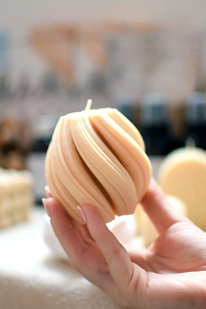 Vela Decorativa Fractal 