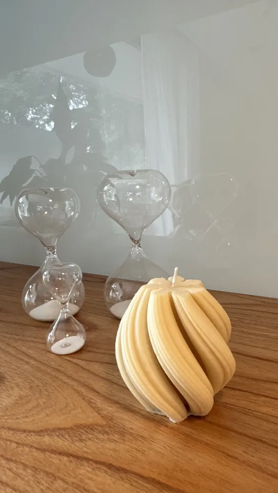 Vela Decorativa Fractal  2