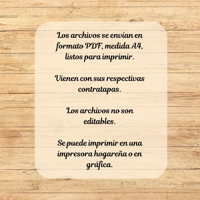 Tapas para Agendas _ INFANTIL 2