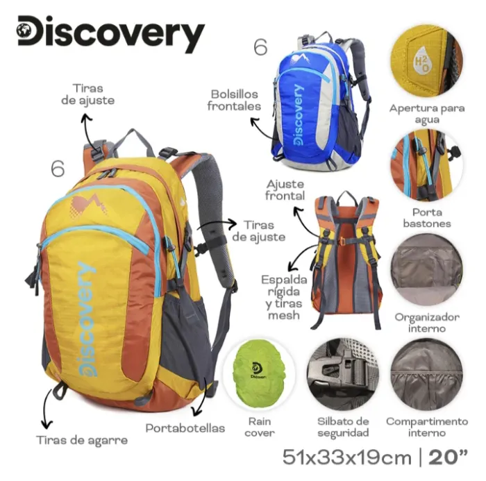 MOCHILA DE CAMPING DISCOVERY