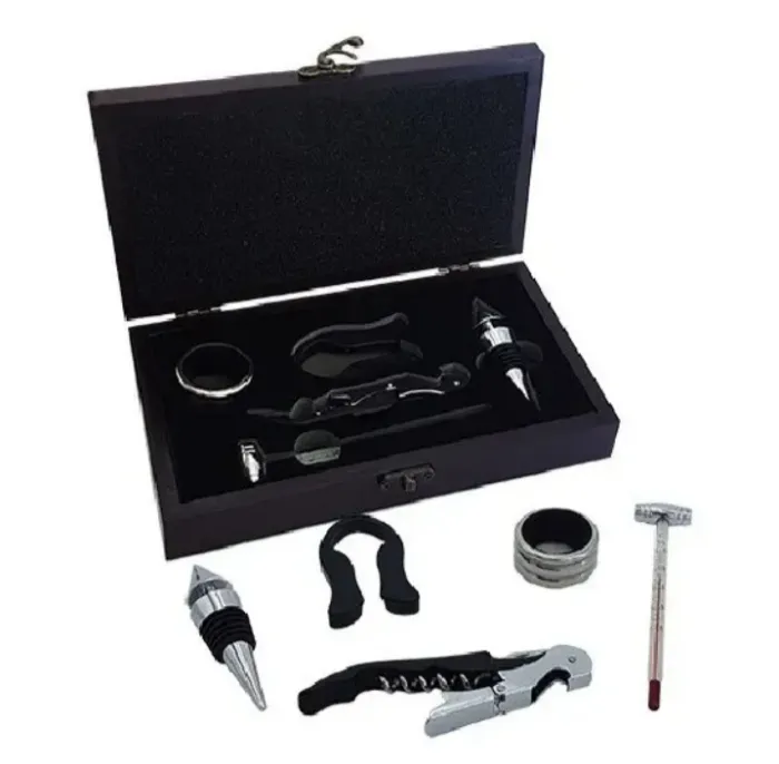 CAJA ACCESORIOS VINO x 5 accesorios