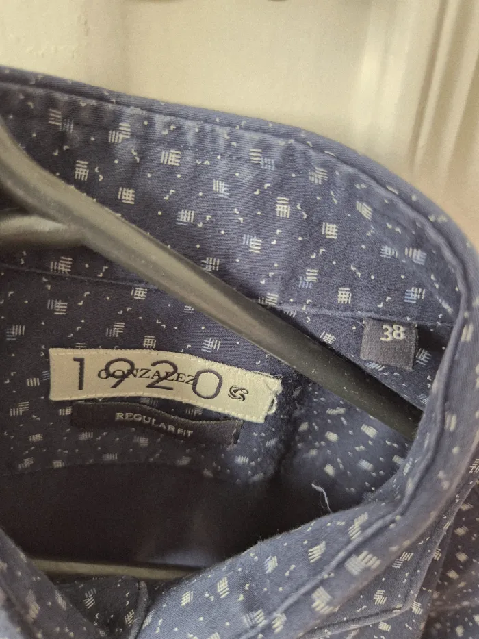Camisa Azul Estampada Regular Fit  2