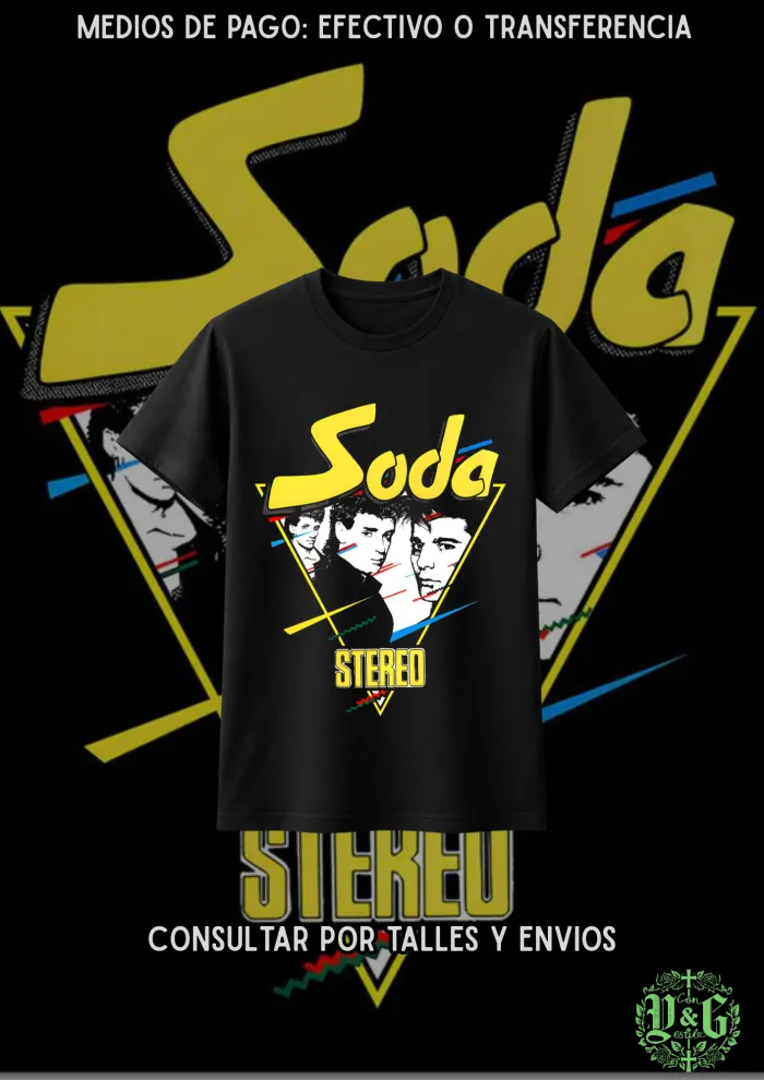 Remera Soda stereo - primer disco 
