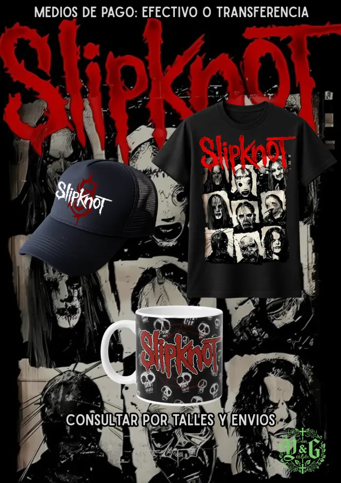 Promo Gorra + Remera + Taza Slipknot 
