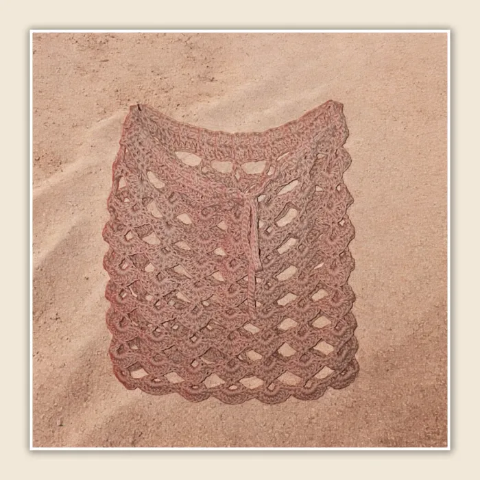 Pollera playera crochet hilo de algodon