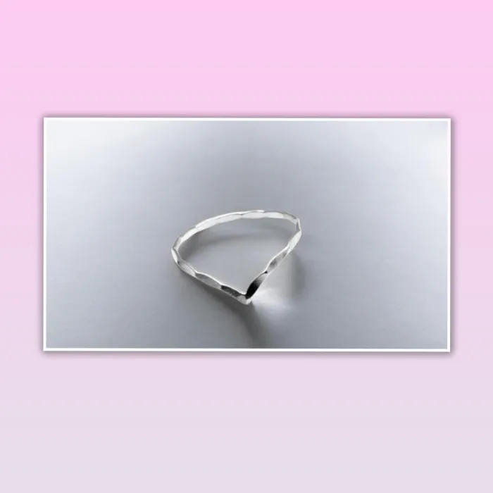 Anillo Plata 925 facetado N*17