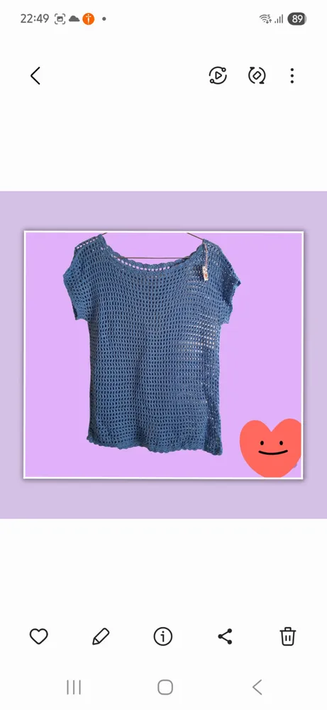 Remera tejida crochet 2