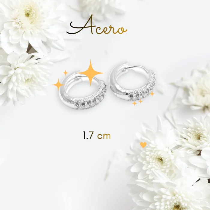 Aros de Acero con Brillos