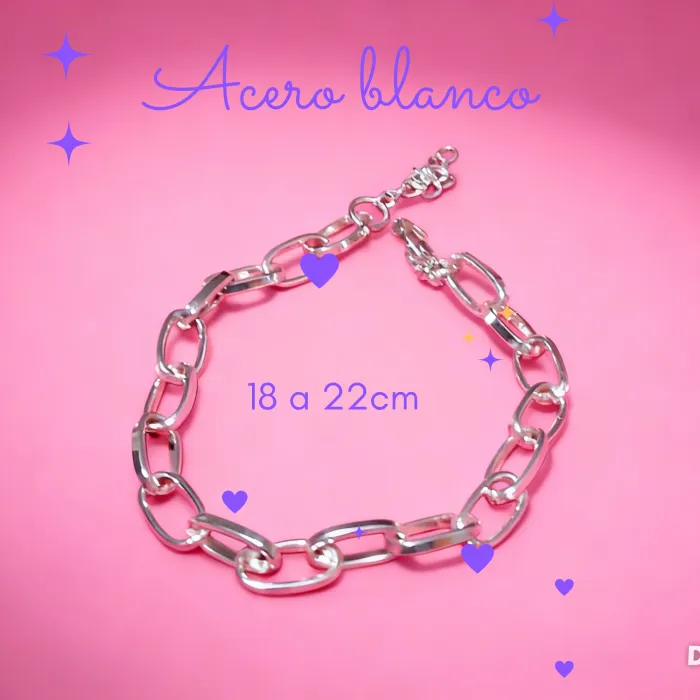 Pulsera de Acero Blanco