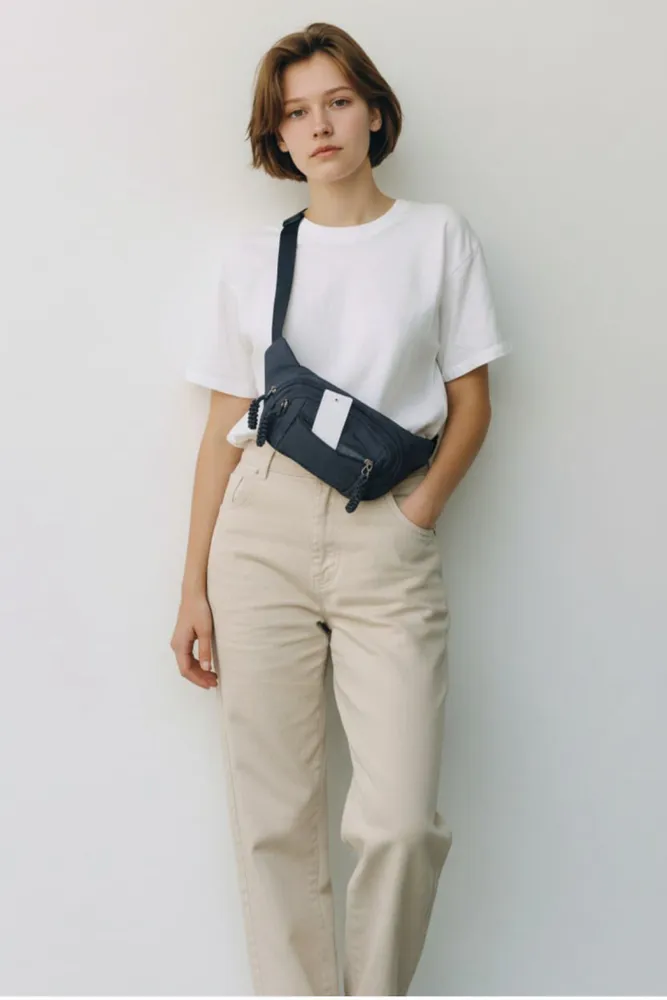 Riñonera moderna con 4 bolsillos