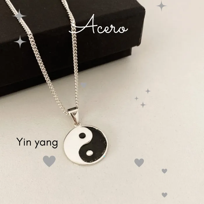 Collar Yin Yang de Acero