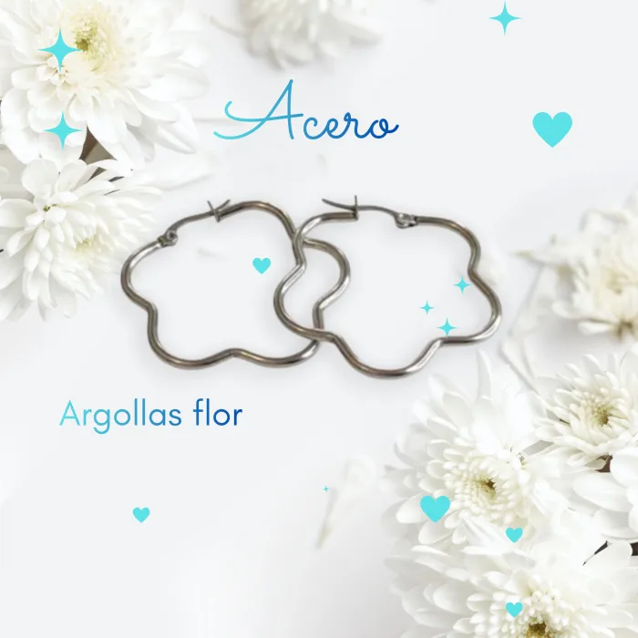 Argollas Flor de Acero