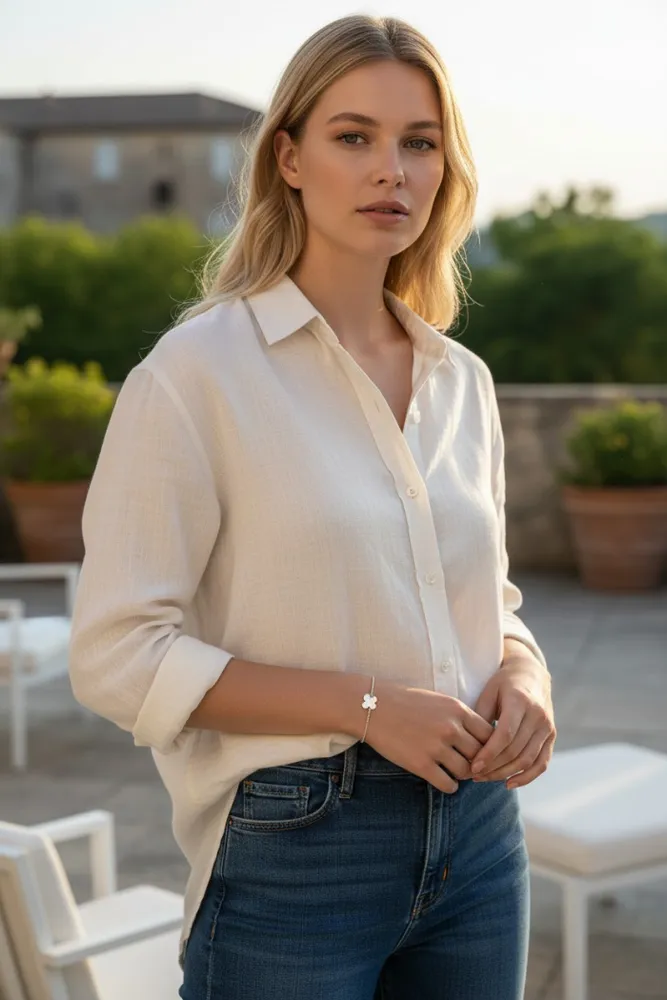 Pulsera Mariposa de Acero Blanco 2