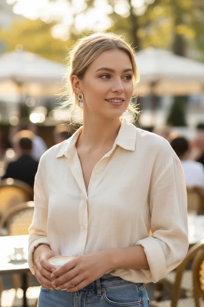 Argollitas de Acero Dorado con Cubitos 2