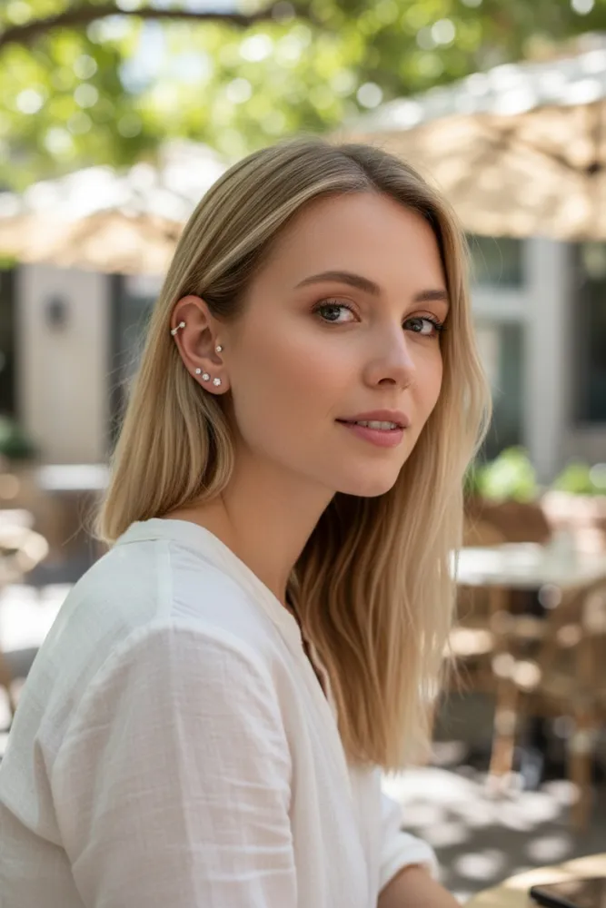 Aros de Plata con Cubic Engarzado 3mm 2