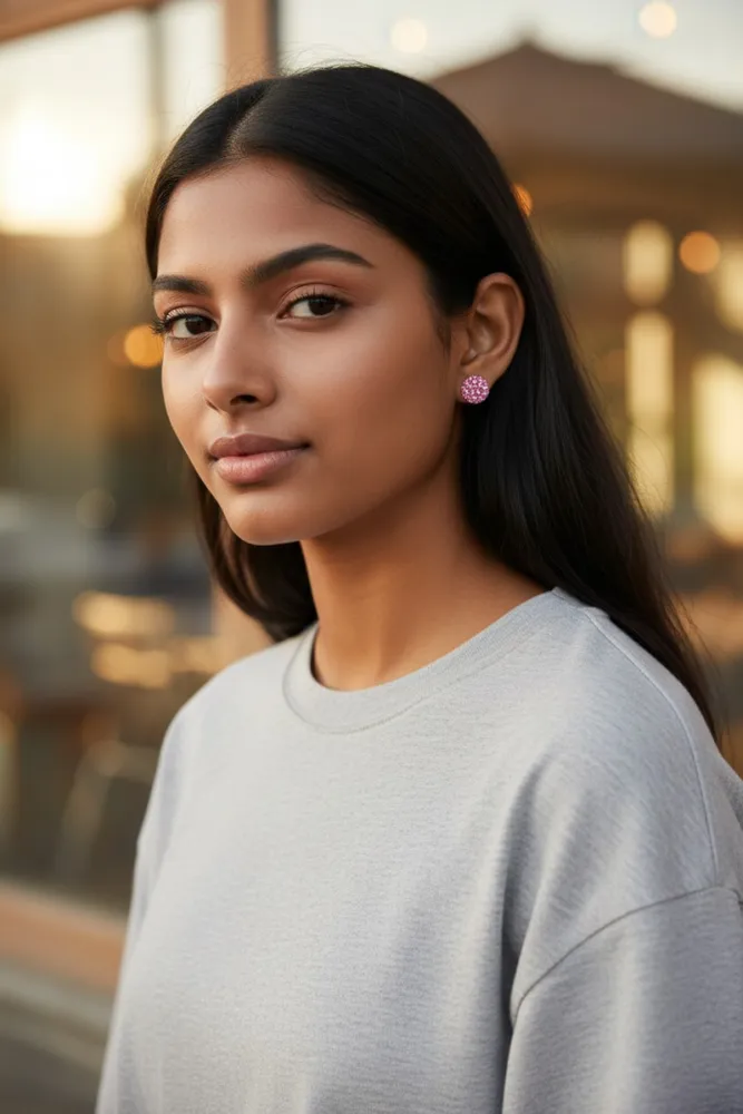 Aros de Acero Rosa Bola de Fuego 2