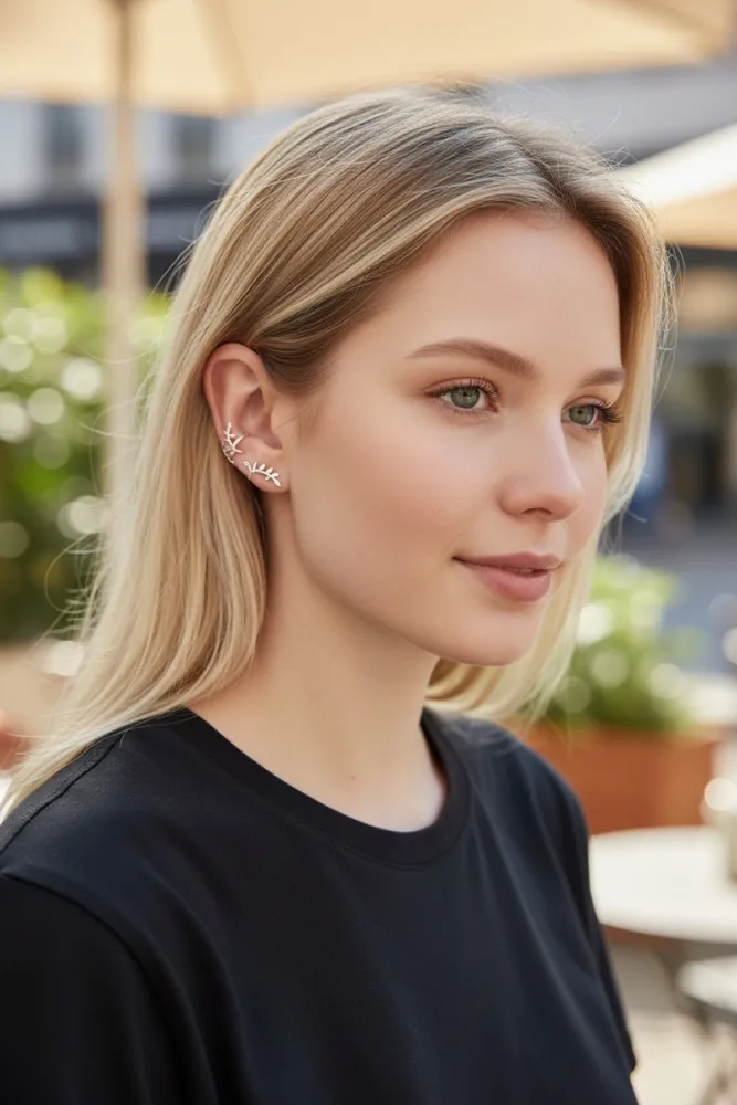 Aro Cuff de Acero ramita 2