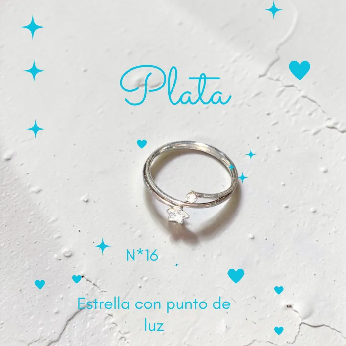 Anillo de Plata con Estrella N*16