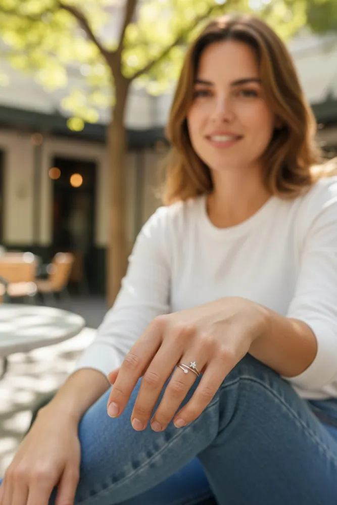 Anillo de Plata con Estrella N*16 2