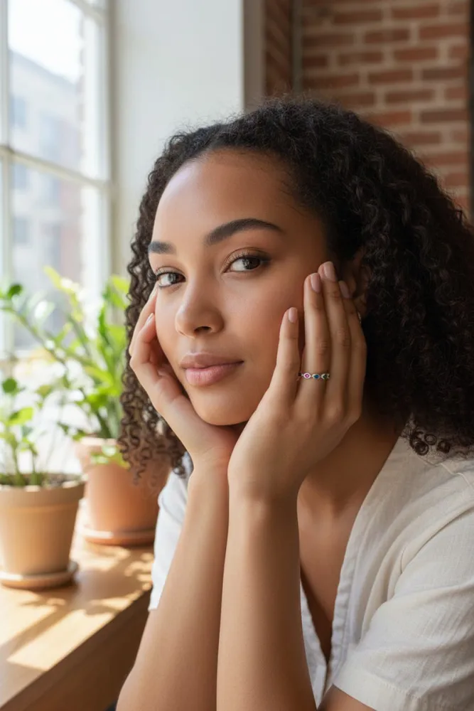 Anillo de Plata con Piedras de Colores N*16 2