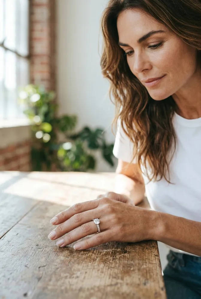 Anillo de Acero con Cubic N*14 2