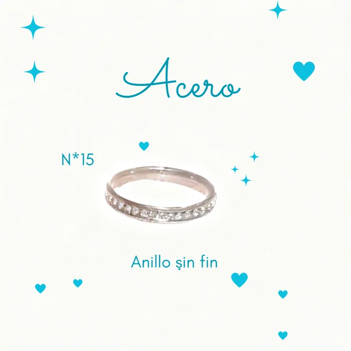 Anillo Sin Fin de Acero N*15