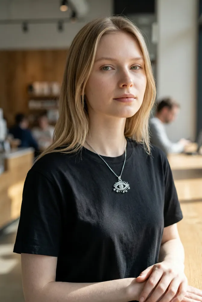 Collar Ojo Turco de Acero 45 cm 2