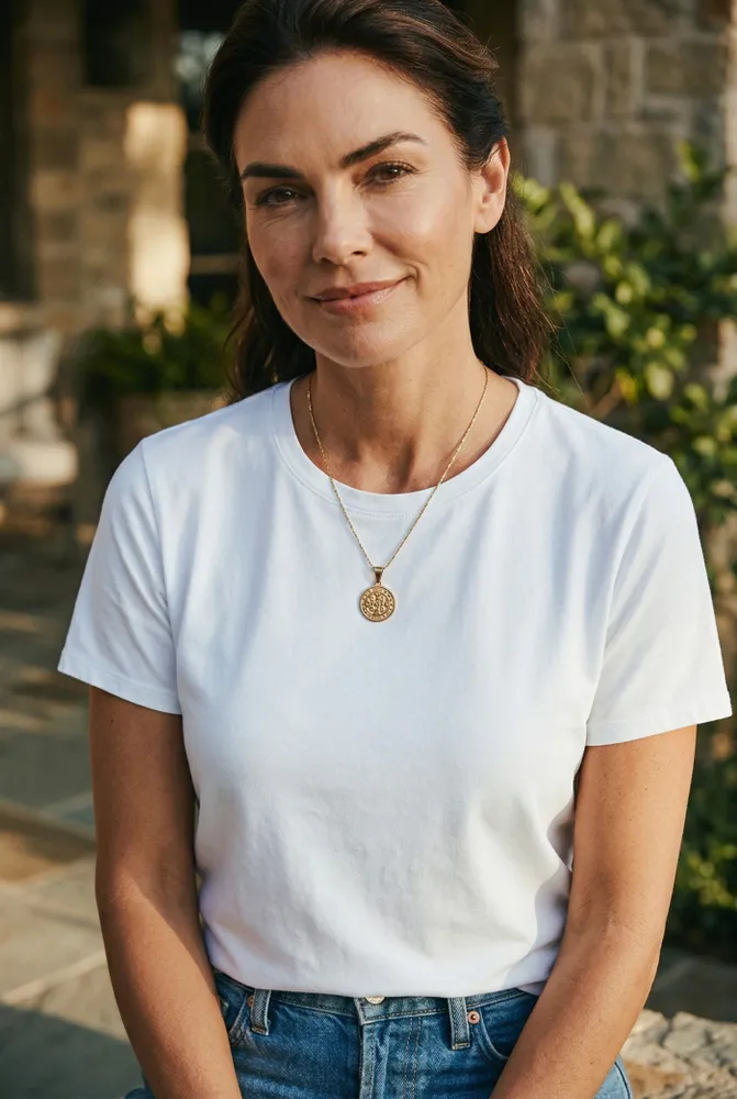 Collar San Benito en Acero Dorado 45 cm 2