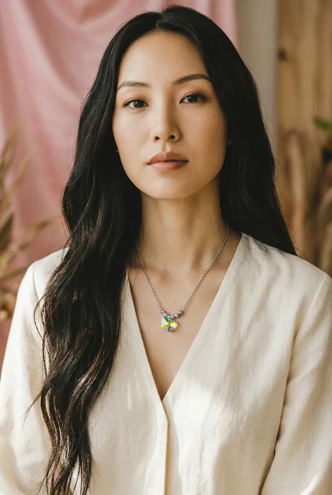 Collar Mariposa Tornasol de Acero 2