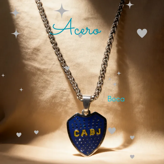 Collar Acero CABJ Boca Juniors