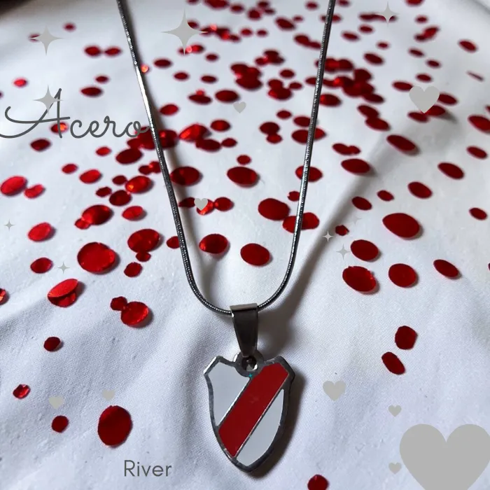 Colgante de Acero con Escudo River