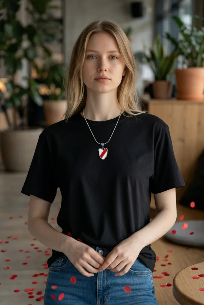 Colgante de Acero con Escudo River 2