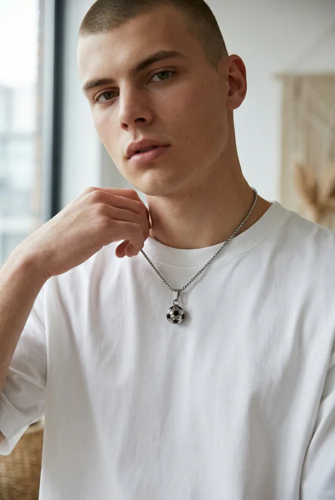 Collar Acero Pelota de Fútbol 2