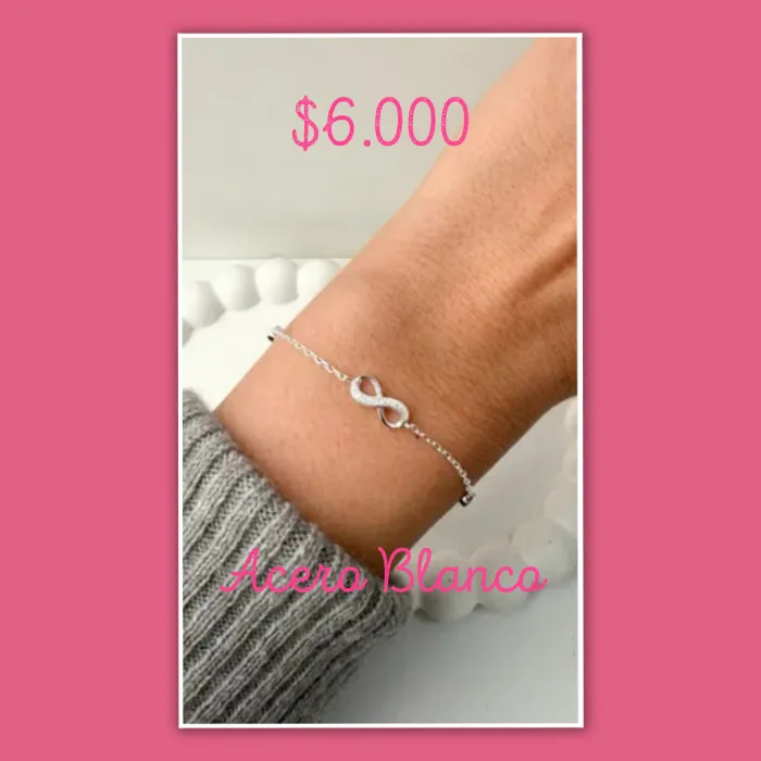 Pulsera Acero Blanco  