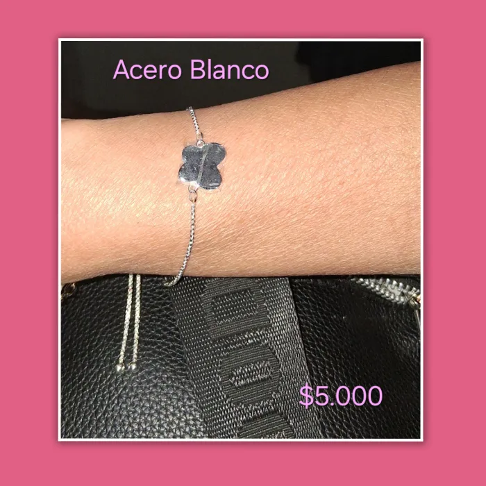 Pulsera Acero Blanco  
