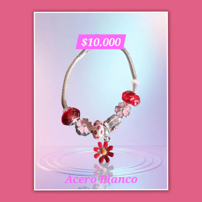 Pulsera Acero Blanco  