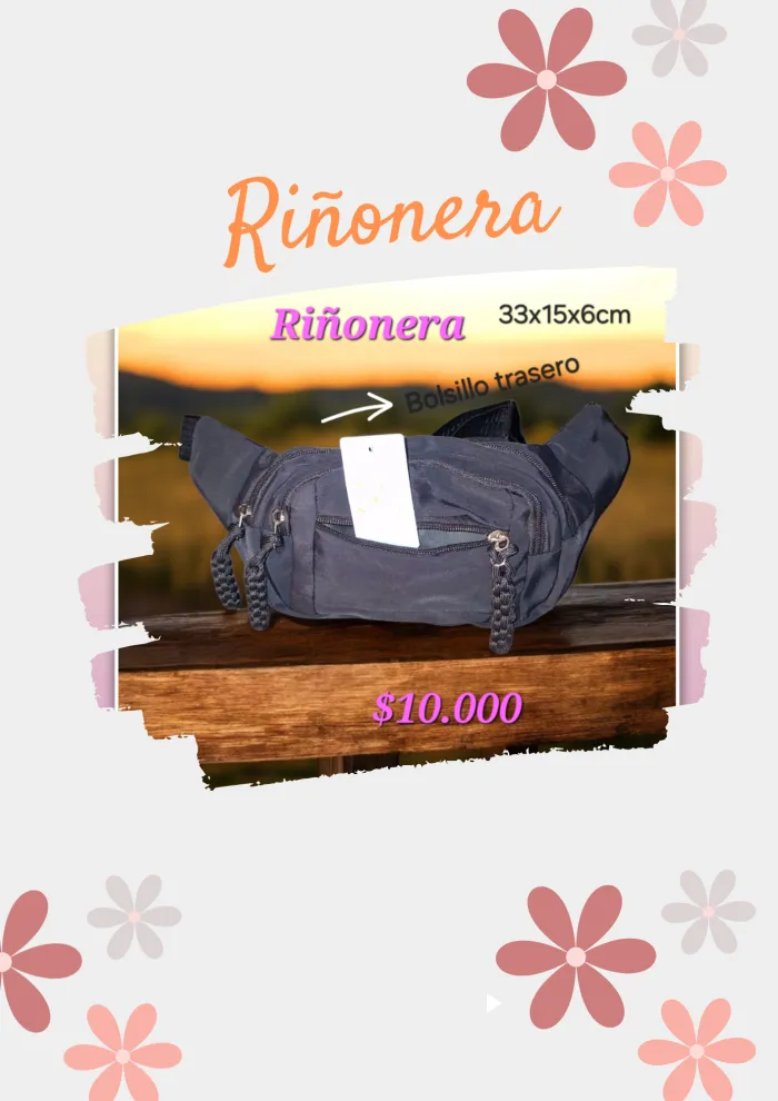 Riñonera tela varios colores
