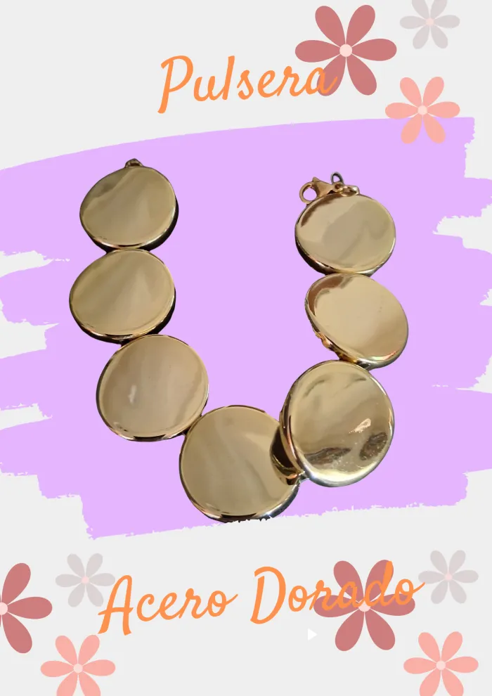 Pulsera Acero Dorado
