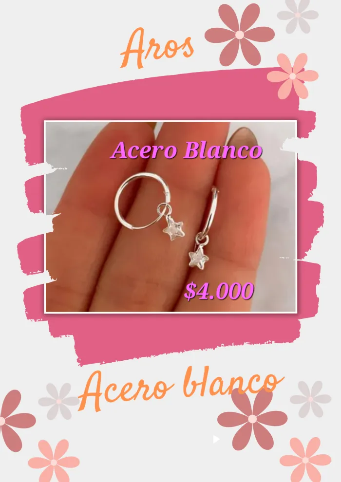 Aros Acero Blanco