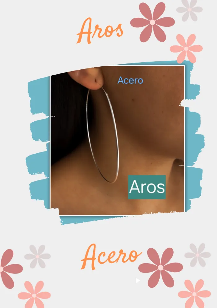 Argollas Acero 3cm/4.5cm/6cm/acero con dorado 3cm