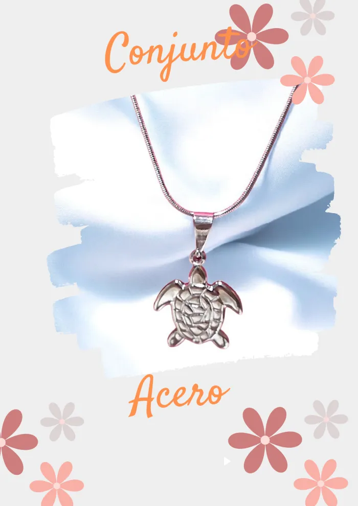 Conjunto Acero tortuga 