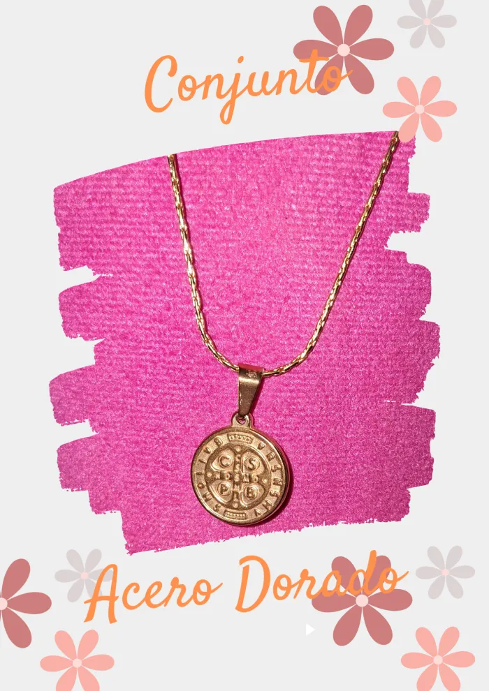 Conjunto Acero Dorado san benito