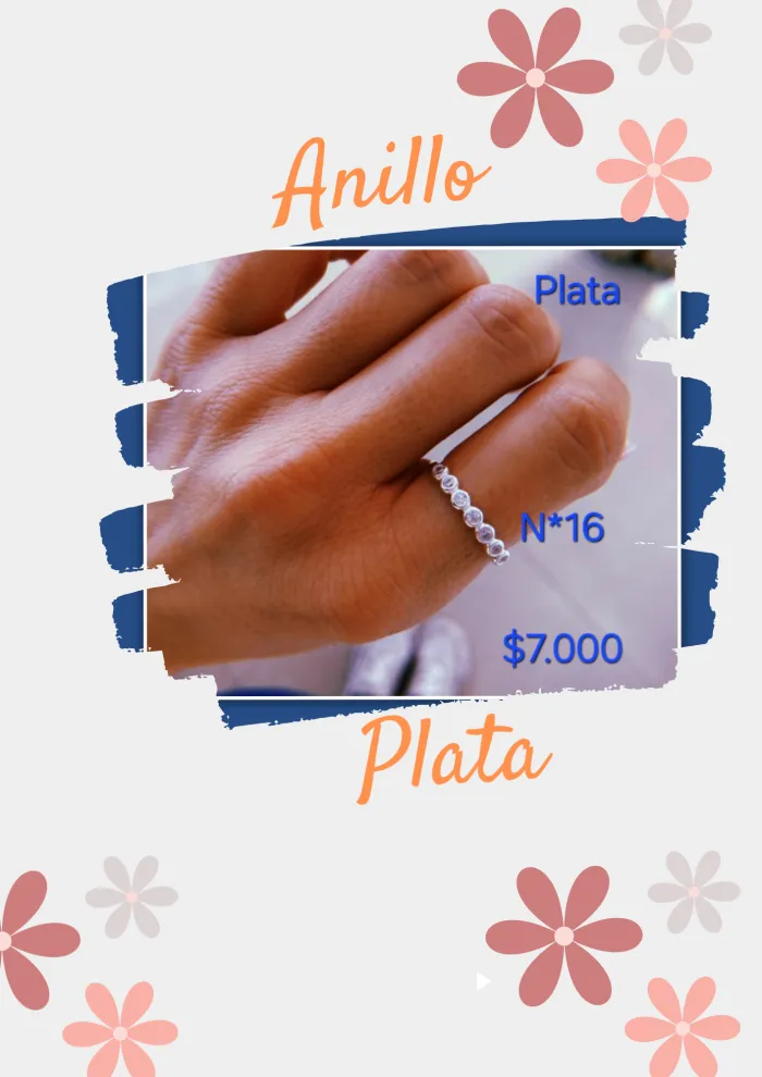 Anillo Plata con cubic