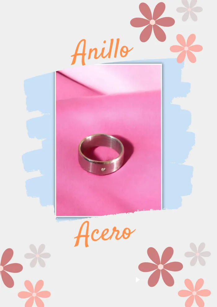 Anillo Acero alianza c/cubic