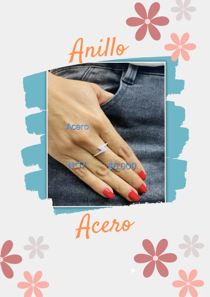 Anillo Acero rayo micropave