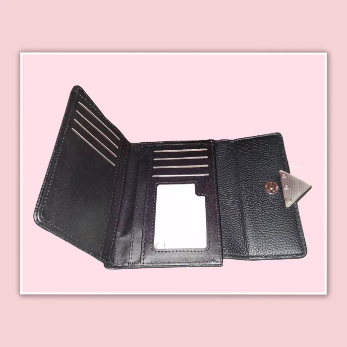 Billetera negra con nacar Ona Saez  2