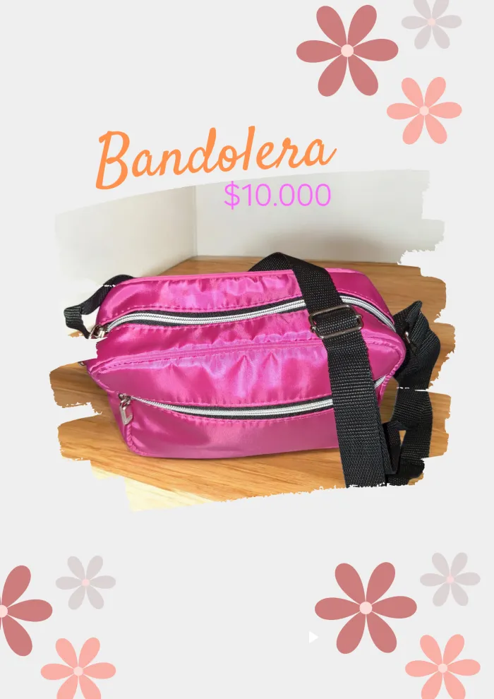 Bandolera Rosa/lila
