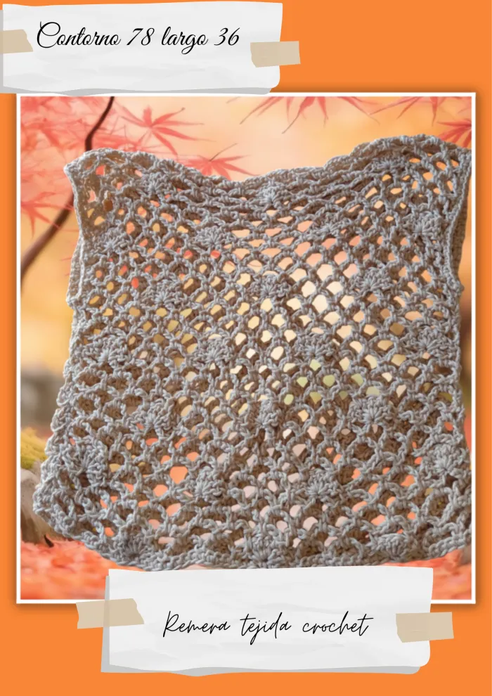 Remera tejida crochet