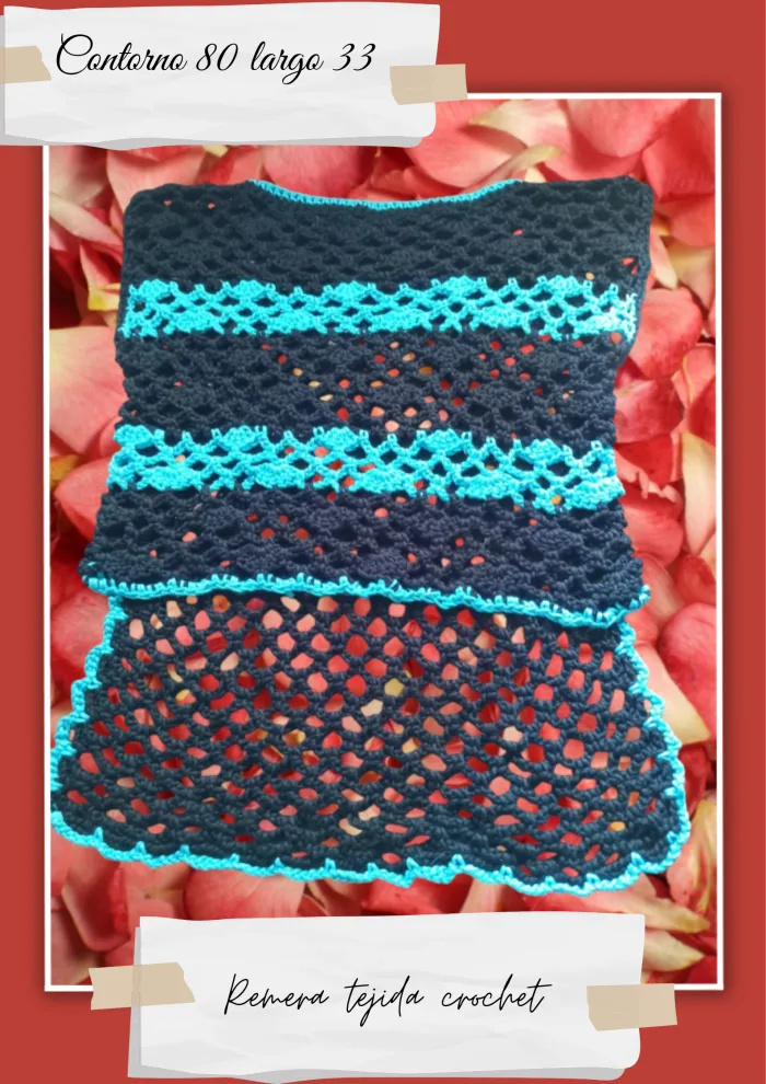 Remera tejida crochet 